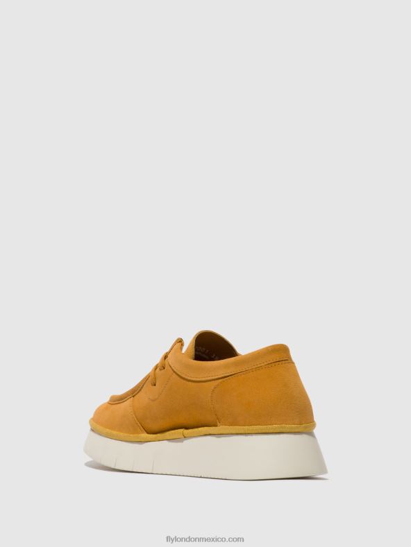 maíz 2LT8B658 zapatos con cordones ceza437 Fly London mujer