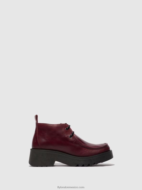 púrpura 2LT8B682 zapatos con cordones megg90 Fly London mujer