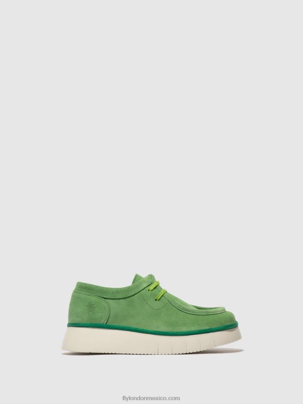 verde lima 2LT8B657 zapatos con cordones ceza437 Fly London mujer