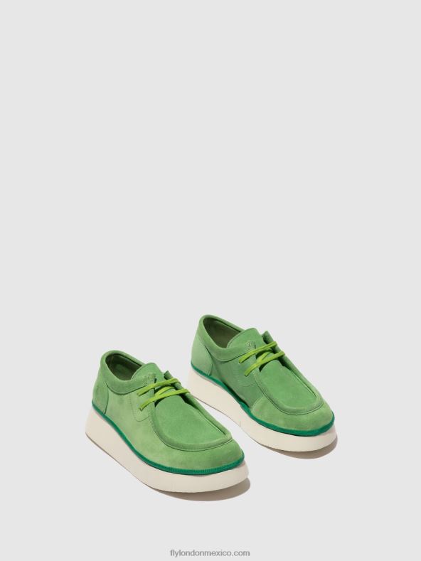 verde lima 2LT8B657 zapatos con cordones ceza437 Fly London mujer
