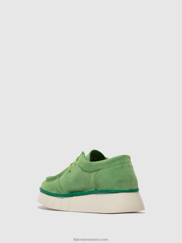 verde lima 2LT8B657 zapatos con cordones ceza437 Fly London mujer