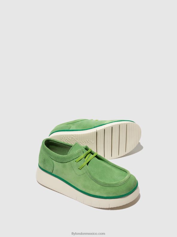 verde lima 2LT8B657 zapatos con cordones ceza437 Fly London mujer