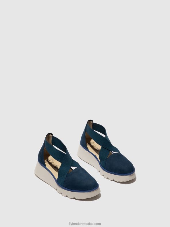 azul 2LT8B662 zapatos elasticos pacy415 Fly London mujer