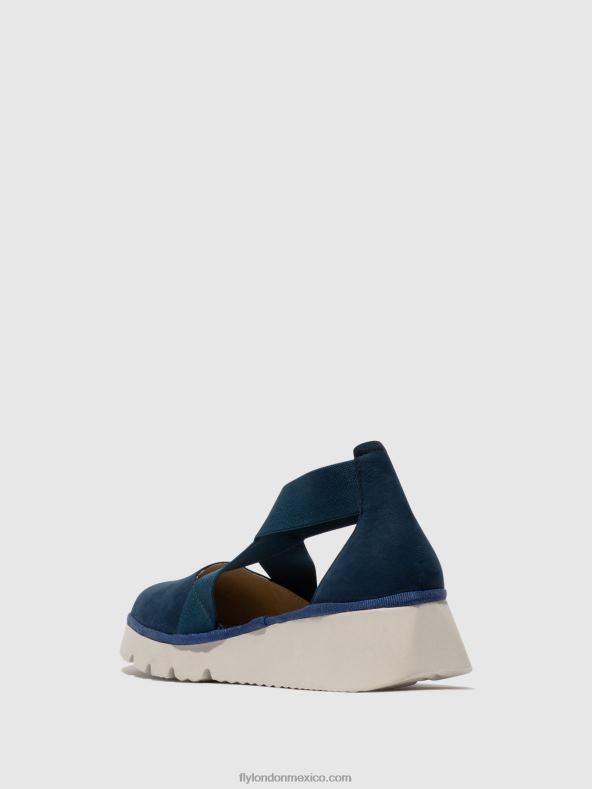 azul 2LT8B662 zapatos elasticos pacy415 Fly London mujer
