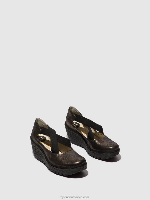 grafito 2LT8B685 zapatos elasticos yoly402 Fly London mujer