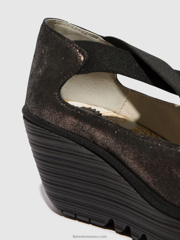 grafito 2LT8B685 zapatos elasticos yoly402 Fly London mujer
